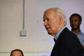 U.S. President Joe Biden At A Campaign Rally In Madison Wisconsin Says He Is Staying In The 2024 Race For President Of The Unite