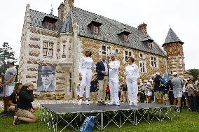 Olympic torch relay in Normandy