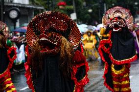 Asia Africa Festival Cultural Parade In Bandung Indonesia