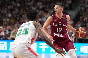 (SP)LATVIA-RIGA-FIBA OLYMPIC QUALIFYING TOURNAMENT-CMR VS LAT