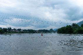 Floodwater Release in Enshi