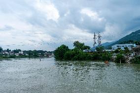 Floodwater Release in Enshi