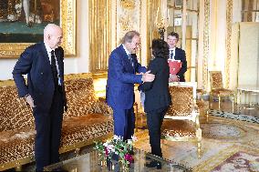 Oliver Stone Awarded At The Culture Ministry - Paris