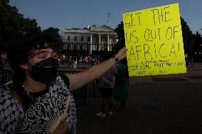 Activists For Sudan's Democratic Rights Rallied In Front Of The White House, DC, USA