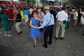Elderly Dance Danzon In Mexico City