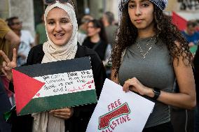 Protest In Support Of Palestinians In Rome