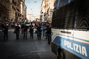 Protest In Support Of Palestinians In Rome