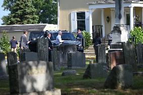 President Of The United States Joe Biden At Mass Services In Wilmington Delaware