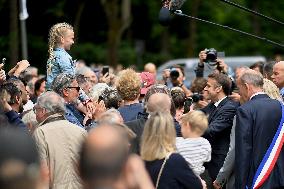 Emmanuel And Brigitte Macron Leaving Polling Station - Le Touquet