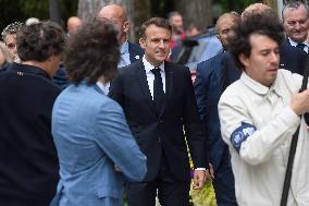 Emmanuel And Brigitte Macron Leaving Polling Station - Le Touquet