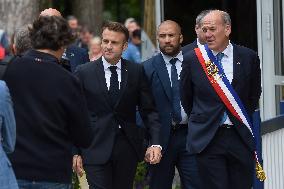 Emmanuel And Brigitte Macron Leaving Polling Station - Le Touquet