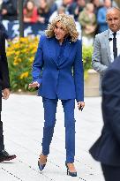 Emmanuel And Brigitte Macron Leaving Polling Station - Le Touquet