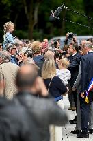 Emmanuel And Brigitte Macron Leaving Polling Station - Le Touquet