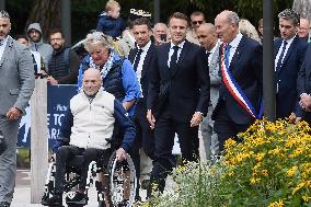 Emmanuel And Brigitte Macron Leaving Polling Station - Le Touquet