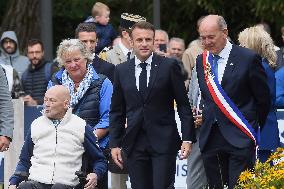 Emmanuel And Brigitte Macron Leaving Polling Station - Le Touquet