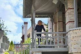 Emmanuel And Brigitte Macron Leaving Polling Station - Le Touquet