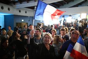 Rassemblement National Parliamentary Election 2nd round evening - Paris Rassemblement National Parliamentary Election 2nd round