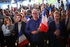 Rassemblement National Parliamentary Election 2nd round evening - Paris Rassemblement National Parliamentary Election 2nd round