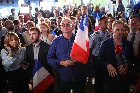 Rassemblement National Parliamentary Election 2nd round evening - Paris Rassemblement National Parliamentary Election 2nd round