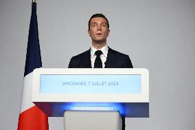 Rassemblement National Parliamentary Election 2nd round evening - Paris