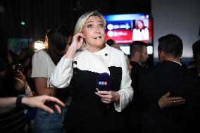 Rassemblement National Parliamentary Election 2nd round evening - Paris