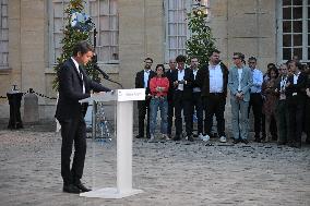 Gabriel Attal after results of the 2nd round legislative elections in Paris