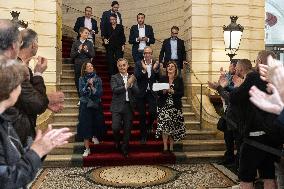 New elected MP Gerald Darmanin in Tourcoing