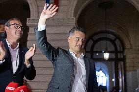 New elected MP Gerald Darmanin in Tourcoing