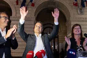 New elected MP Gerald Darmanin in Tourcoing