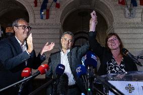 New elected MP Gerald Darmanin in Tourcoing