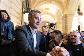 New elected MP Gerald Darmanin in Tourcoing