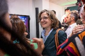 Election evening of the Ecologists after results of the 2nd round legislative elections in Paris