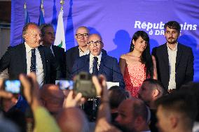 Titre Eric Ciotti after results of the 2nd round legislative elections in Nice