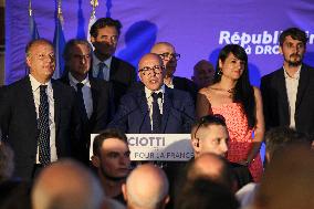 Titre Eric Ciotti after results of the 2nd round legislative elections in Nice