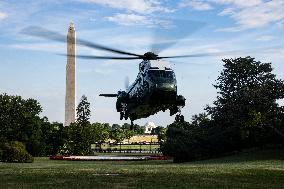 President Biden Returns to the White House after Campaign Events in Pennsylvania