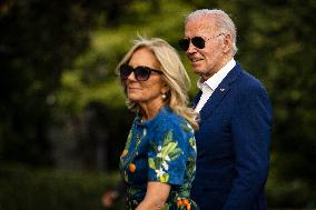 President Biden Returns to the White House after Campaign Events in Pennsylvania