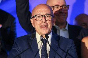 Titre Eric Ciotti after results of the 2nd round legislative elections in Nice