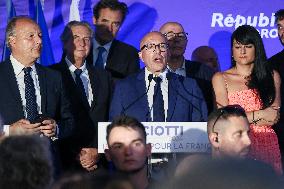 Titre Eric Ciotti after results of the 2nd round legislative elections in Nice