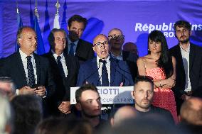 Titre Eric Ciotti after results of the 2nd round legislative elections in Nice