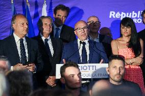 Titre Eric Ciotti after results of the 2nd round legislative elections in Nice