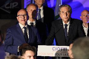 Titre Eric Ciotti after results of the 2nd round legislative elections in Nice