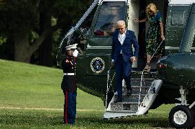 President Biden Returns to the White House after Campaign Events in Pennsylvania