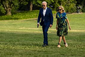 President Biden Returns to the White House after Campaign Events in Pennsylvania