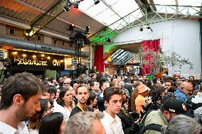 Election evening of Socialist Party after results of the 2nd round legislative elections in Paris