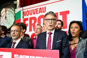 Election evening of Socialist Party after results of the 2nd round legislative elections in Paris