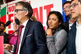 Election evening of Socialist Party after results of the 2nd round legislative elections in Paris