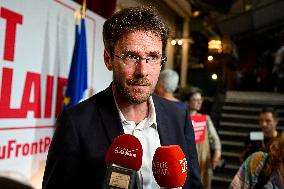 Election evening of Socialist Party after results of the 2nd round legislative elections in Paris