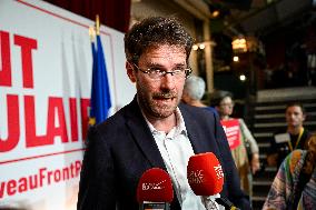 Election evening of Socialist Party after results of the 2nd round legislative elections in Paris