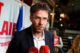 Election evening of Socialist Party after results of the 2nd round legislative elections in Paris