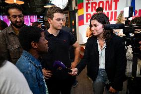 Election evening of Socialist Party after results of the 2nd round legislative elections in Paris